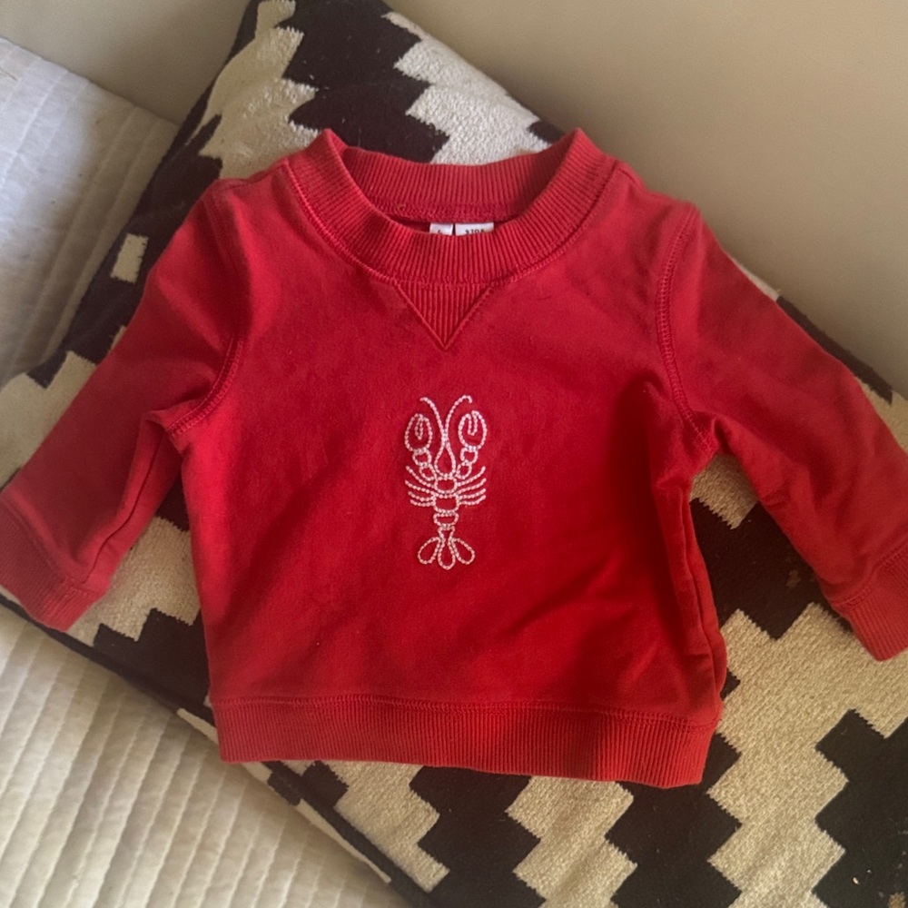 Janie and jack lobster sweatshirt